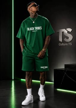 Black Tribes Culture.TS Men's Casual T-Shirt & Shorts Set 3