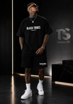Black Tribes Culture.TS Men's Casual T-Shirt & Shorts Set 4