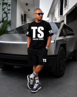 Timeless Steeze Men's TS Logo T-Shirt & Shorts Set 1