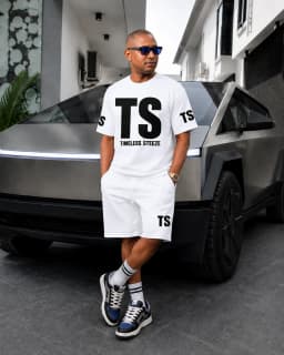 Timeless Steeze Men's TS Logo T-Shirt & Shorts Set 2